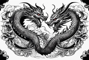 dragons tattoo idea