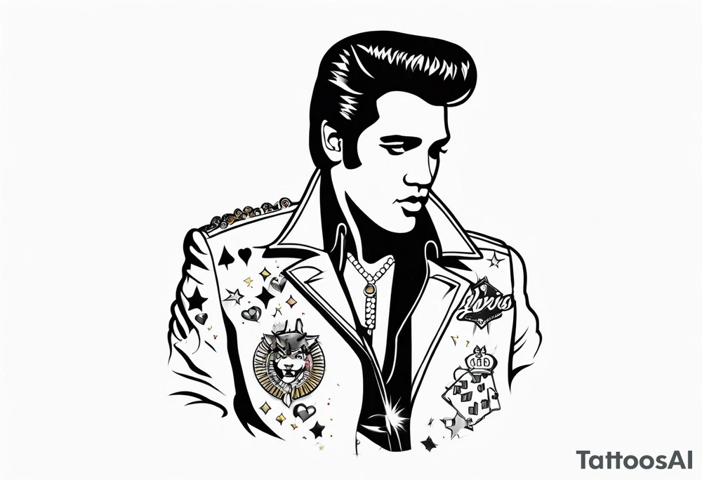 Las Vegas Elvis tattoo idea