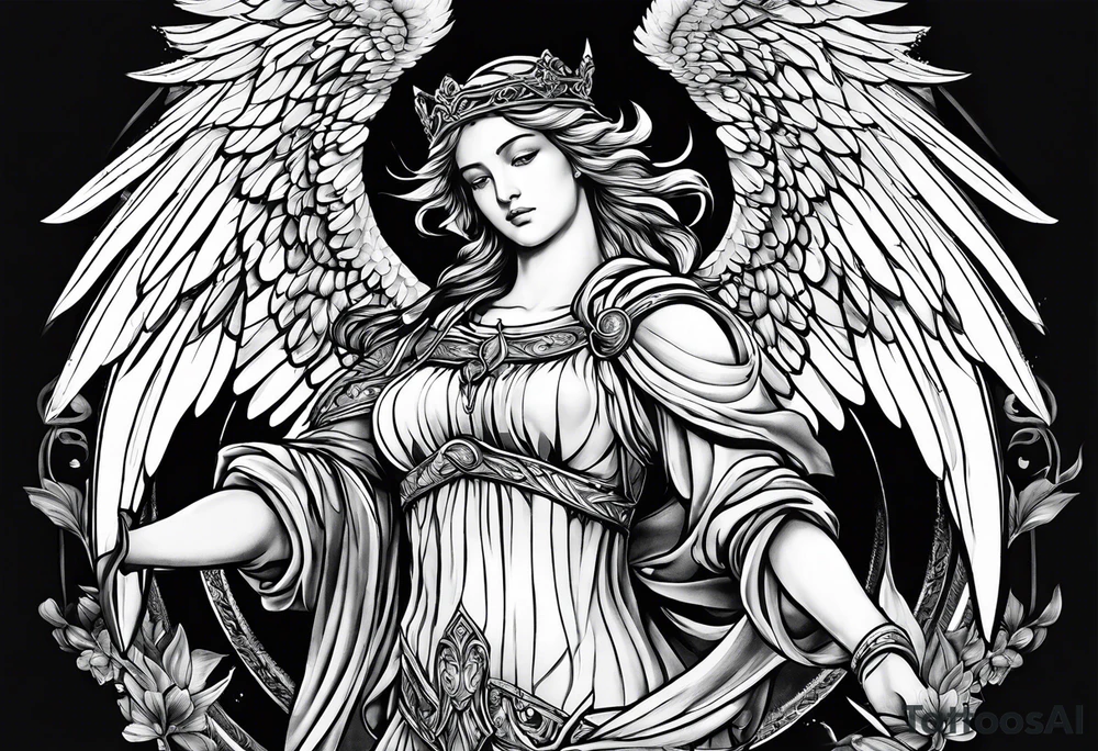 archangel Raphael tattoo idea