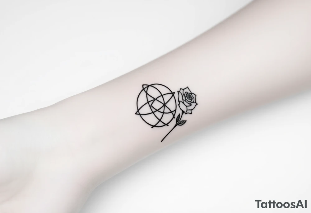 Can you make me a design for a tattoo with Lilith  royalty symbol  a loose knot and a rose tattoo idea