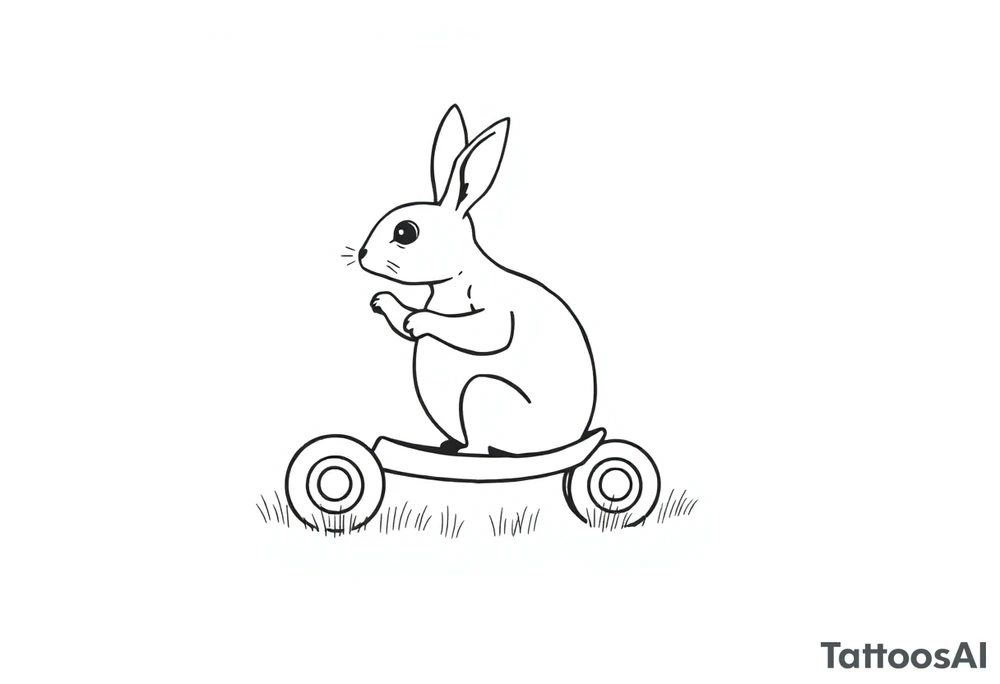 Speed dial from riding lawnmower turtle rabbit. tattoo idea