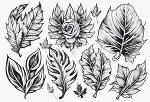 a tattoo that goes good with leafes tattoo idea