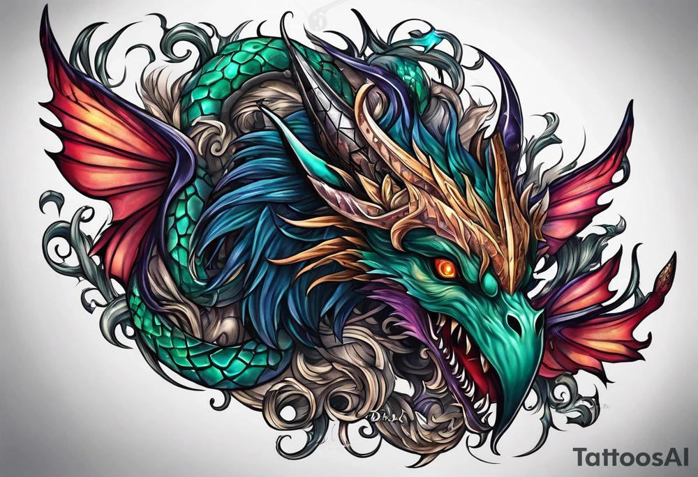 Eldritch beasts tattoo idea