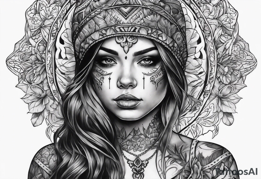 dead girl tattoo idea