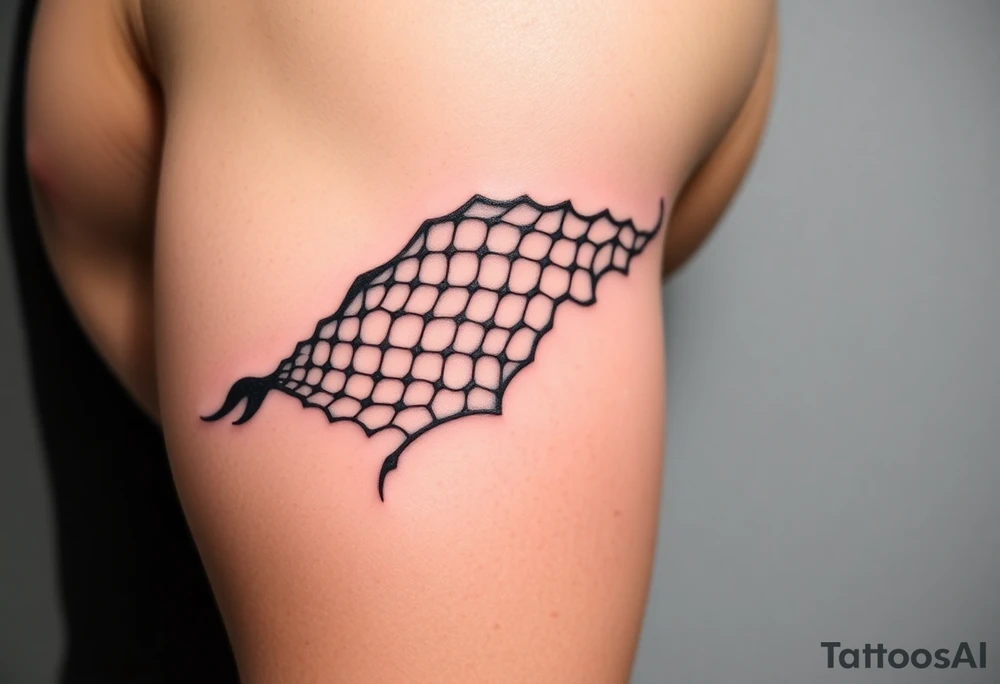 Thick sexy fishnets tattoo idea