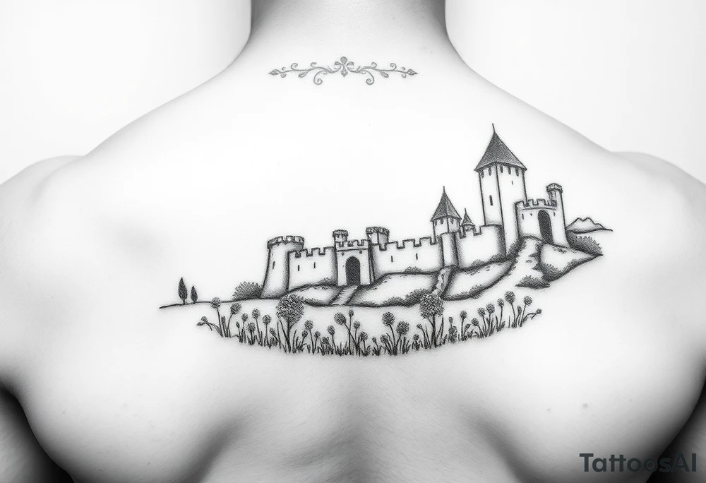 the meadow of the royal fortress. tattoo idea