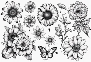 A part of fancy house
 and a daisy tattoo idea