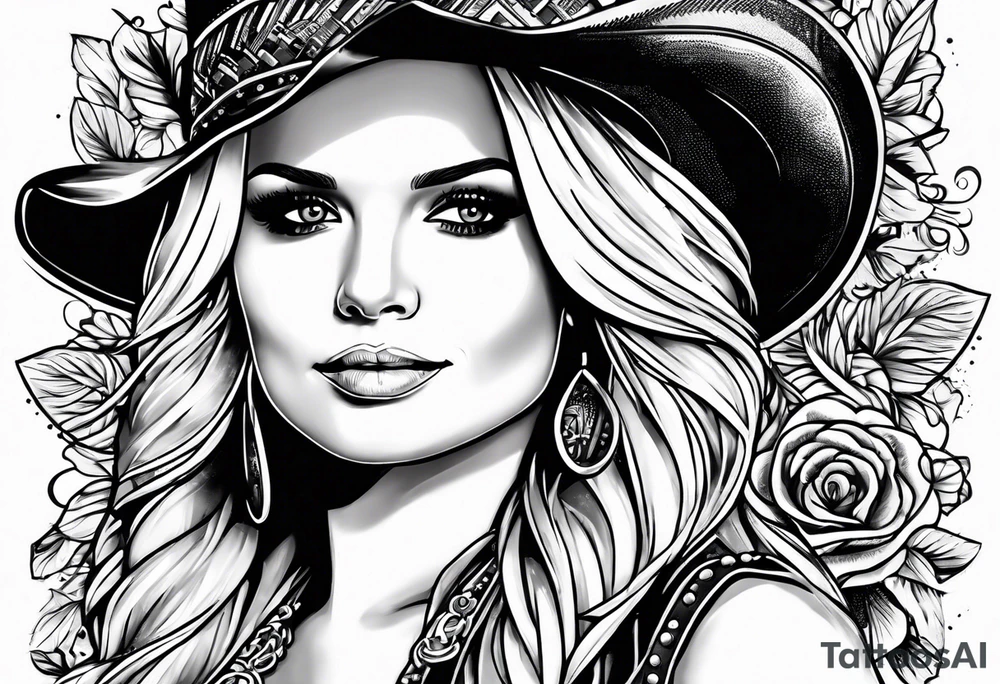 Miranda lambert with microphone tattoo idea
