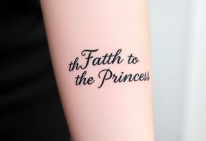 Father to the Princess tattoo idea