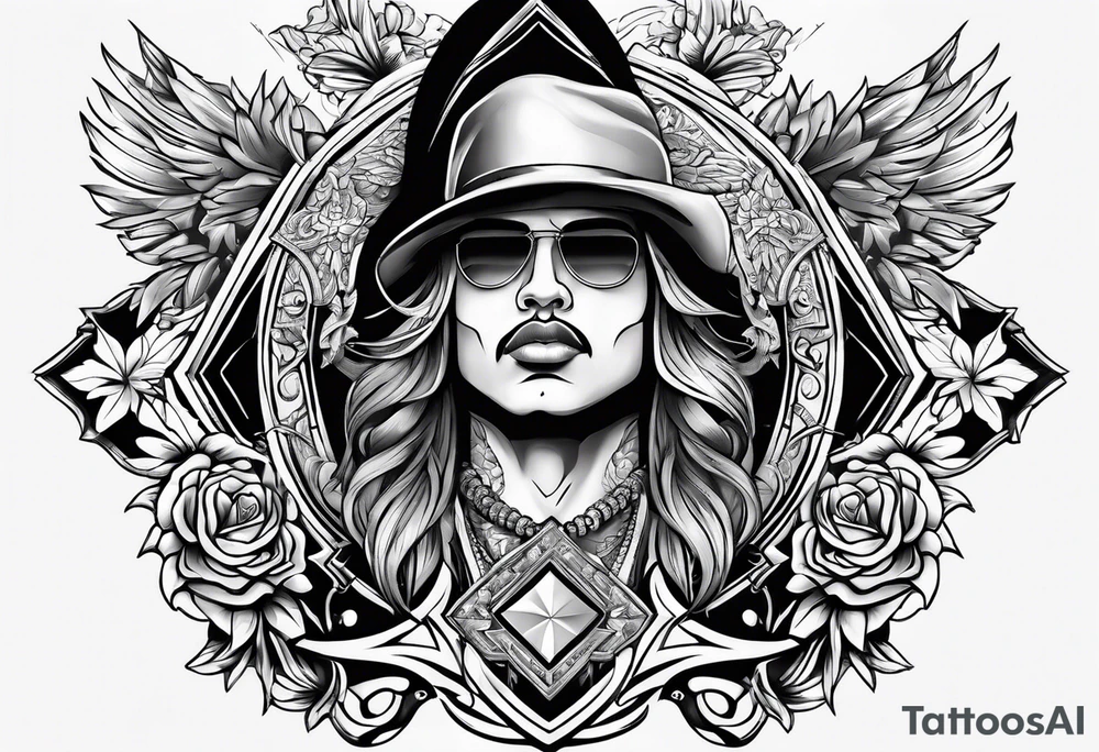 gangsta venezuela style tattoo for chest tattoo idea