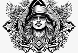 gangsta venezuela style tattoo for chest tattoo idea