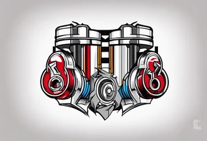 pistons tattoo idea