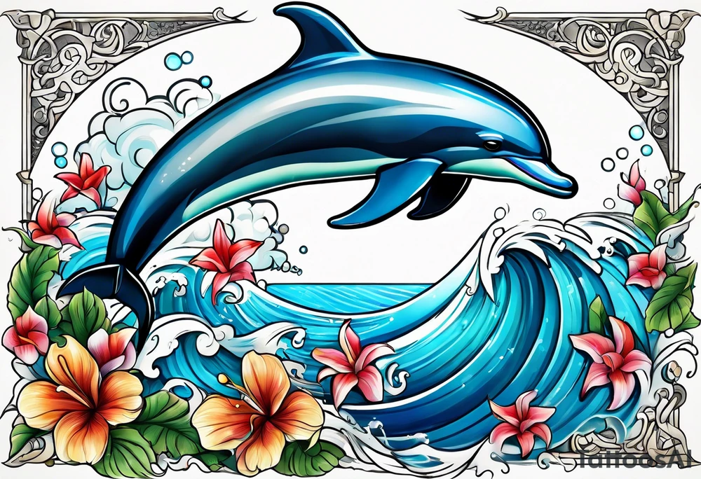 Dolphin taranto tattoo idea