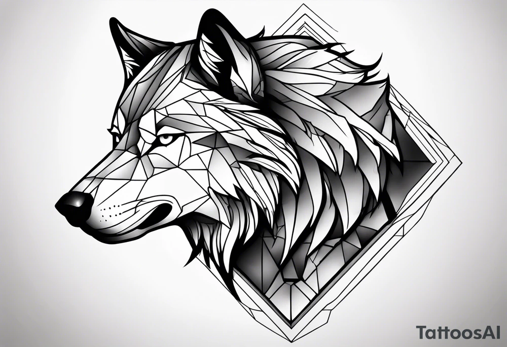 a wolf tattoo idea