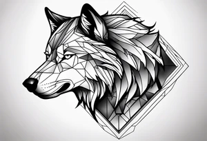 a wolf tattoo idea