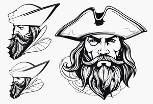 Pirate Olivier Levasseur dit  la Buse tattoo idea