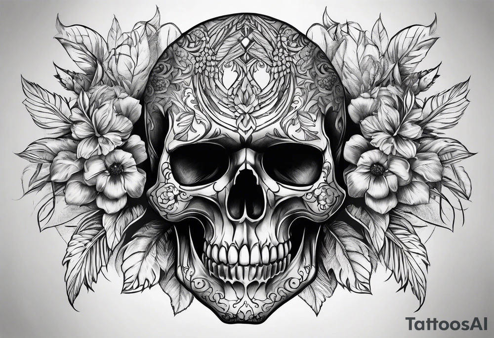 skull tattoo idea