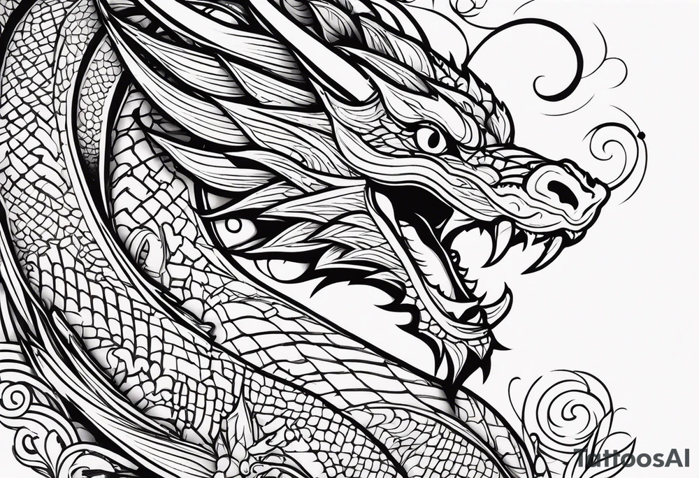 Dragon tattoo idea