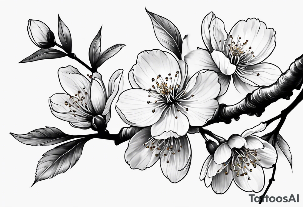 Cherry blossom for back tattoo tattoo idea