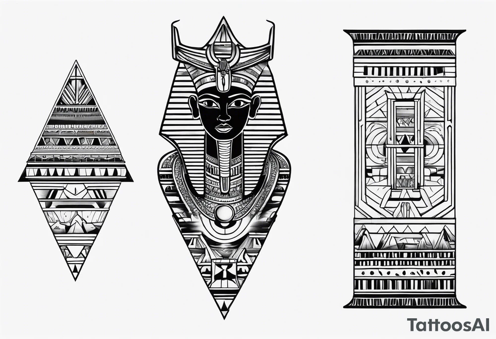 ancient egyptian tattoo on arm tattoo idea