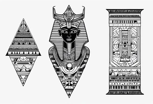 ancient egyptian tattoo on arm tattoo idea