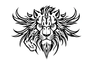 a lion tattoo idea