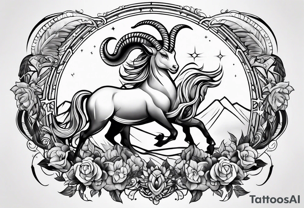 Capricorn tattoo idea