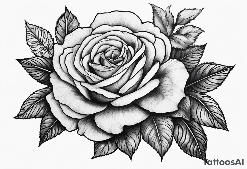 Skanderbeg roses time tattoo idea