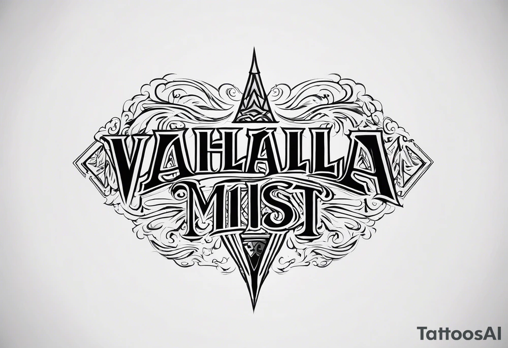 Valhalla mist tattoo idea