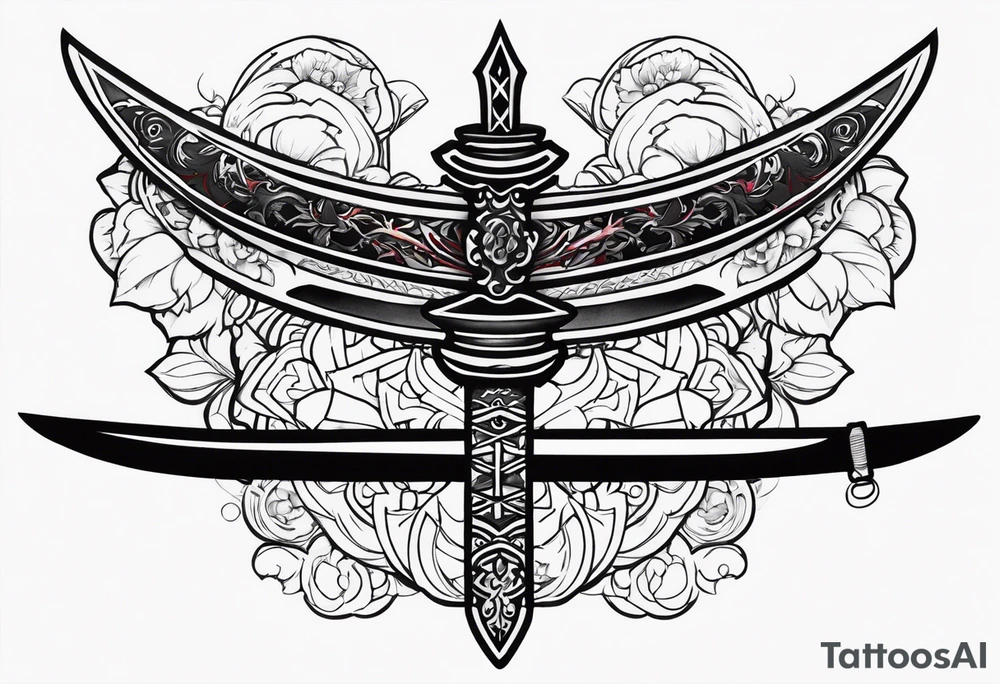katana sku tattoo idea