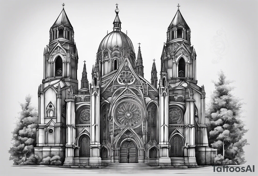 cathedral tattoo idea