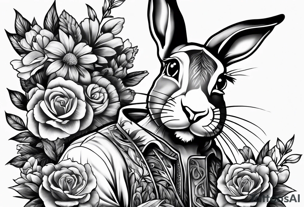 Bad bunny tattoo idea