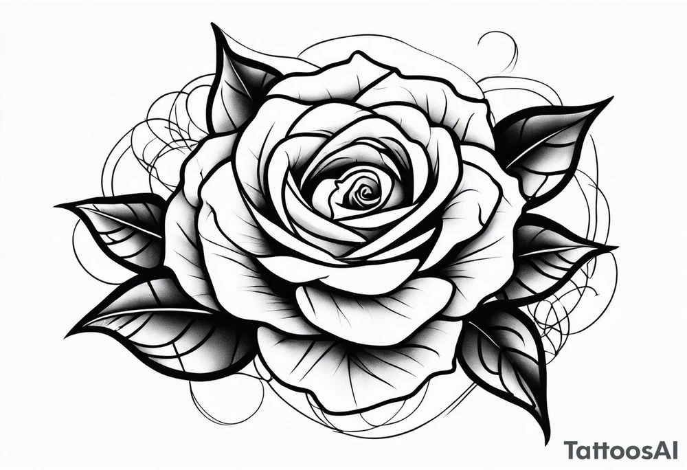 Gothic Rose tattoo idea