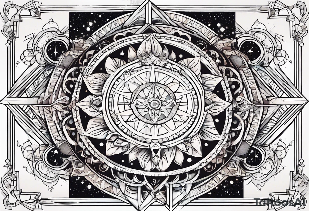 Celestial tattoo idea