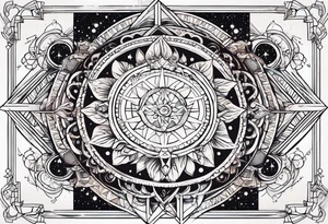 Celestial tattoo idea