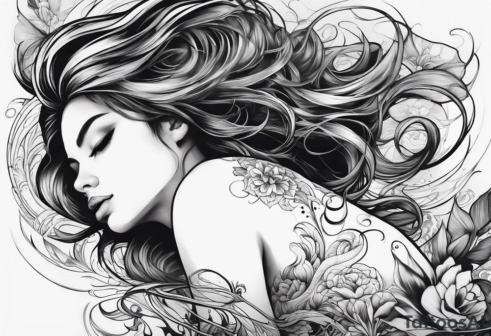 girl on her back
floating on still water
aerial view tattoo idea girl on her back
floating on still water
aerial view tattoo idea