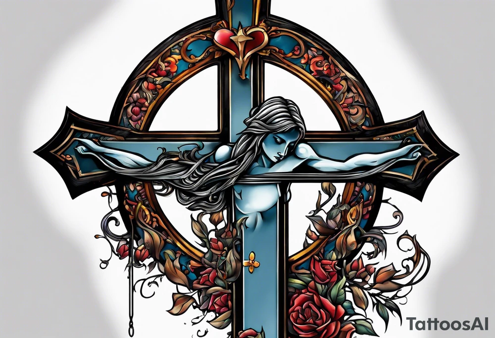 beggar reaching for the cross tattoo idea