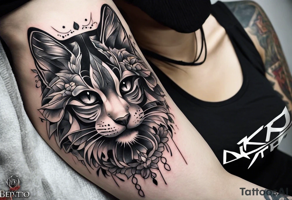 фигура демона с крыльями, который поднял руки вверх tattoo idea фигура демона с крыльями, который поднял руки вверх tattoo idea