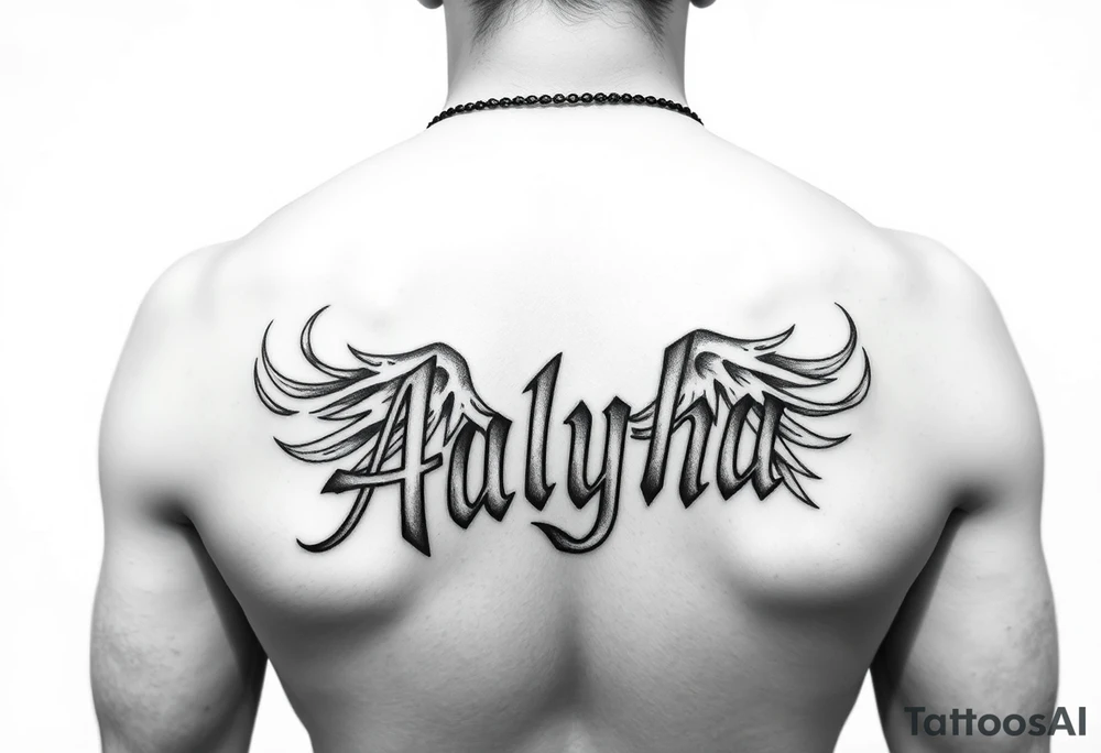 My name is Aalyha, zodiac is aquarius, white an black realistic gangsta thug tattoo idea