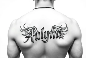 My name is Aalyha, zodiac is aquarius, white an black realistic gangsta thug tattoo idea