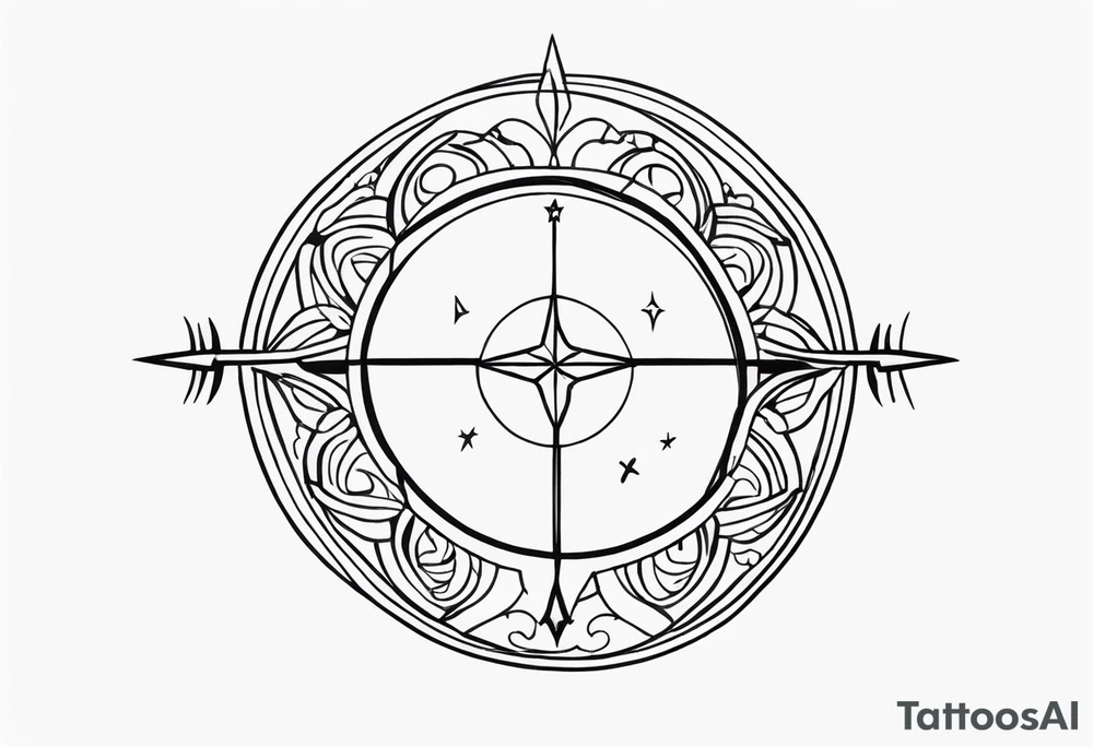 sagittarius, faith, strong tattoo idea