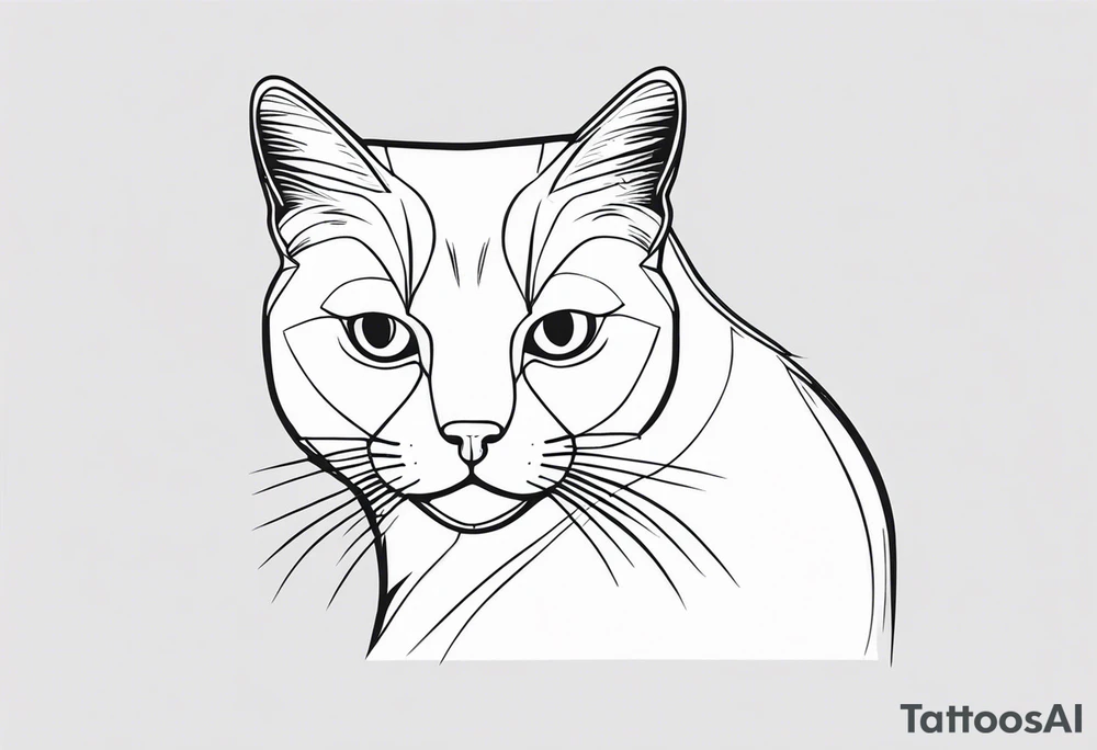 Stamp Tattoo Cat tattoo idea