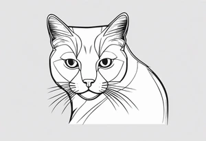 Stamp Tattoo Cat tattoo idea
