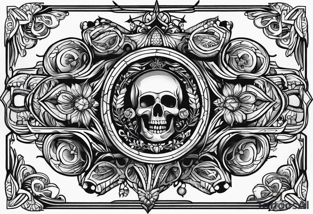 armband with these words: memorable life honorable death tattoo idea