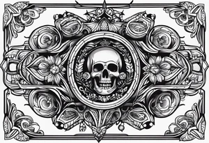 armband with these words: memorable life honorable death tattoo idea