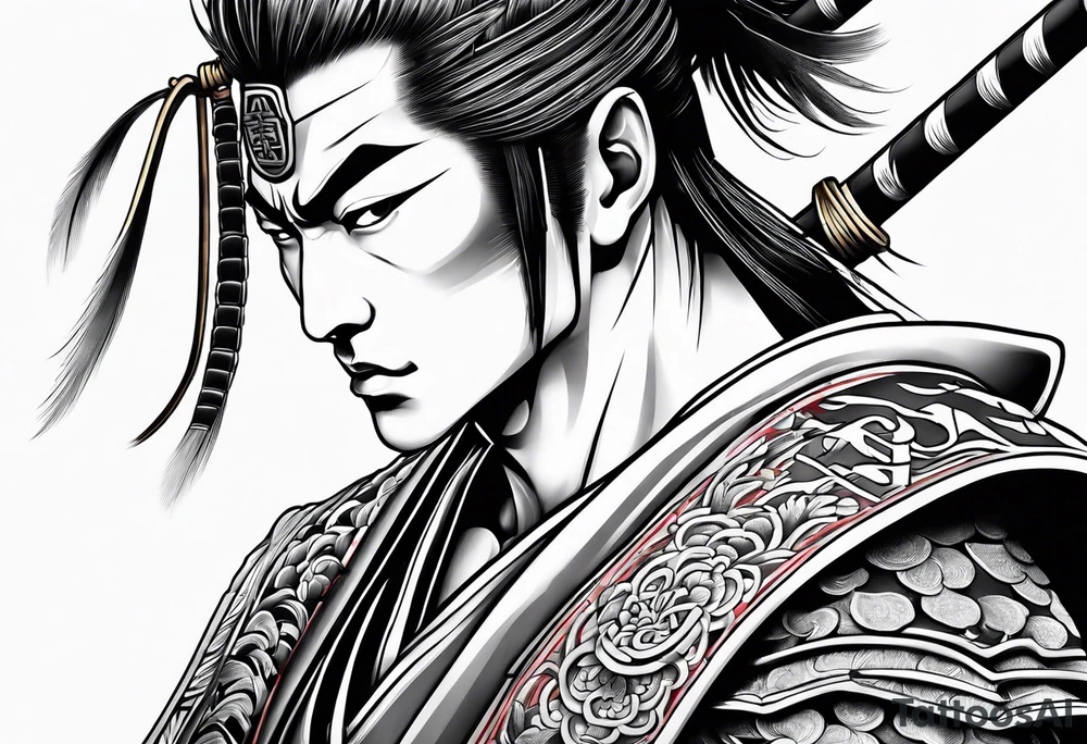 a samurai tattoo idea