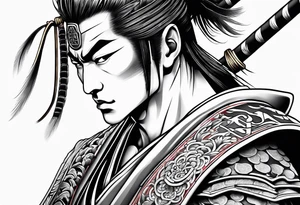 a samurai tattoo idea