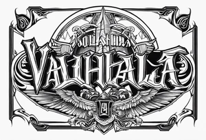 Valhalla soldier tattoo idea
