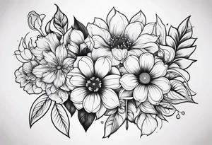 Gangster flowers tattoo idea