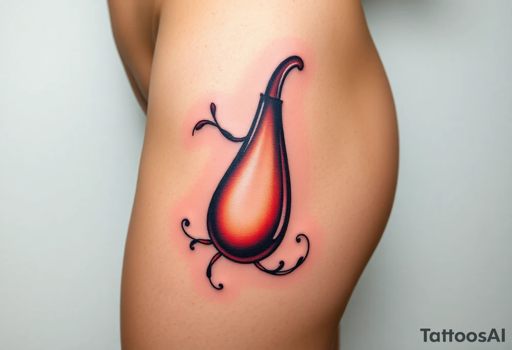 sexy muscular man nude with huge erect penis tattoo idea